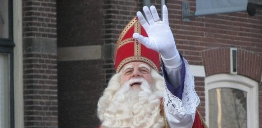 Sinterklaas arriving in the Netherlands