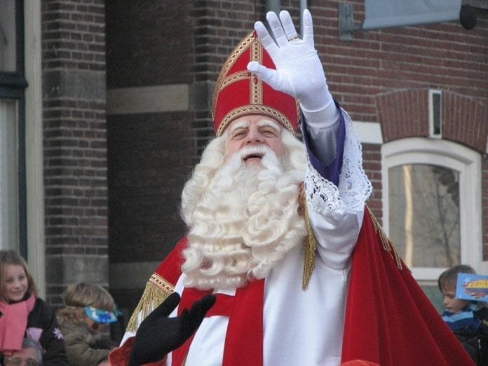 Sinterklaas arriving in the Netherlands