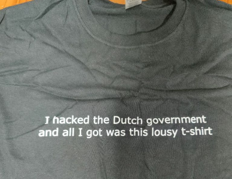 Expert spots vulnerability in Dutch national security, gets trolled with a souvenir t-shirt for his efforts