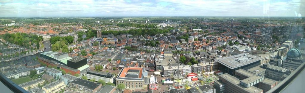 view-from-Achmeatoren-tower-in-Leeuwarden