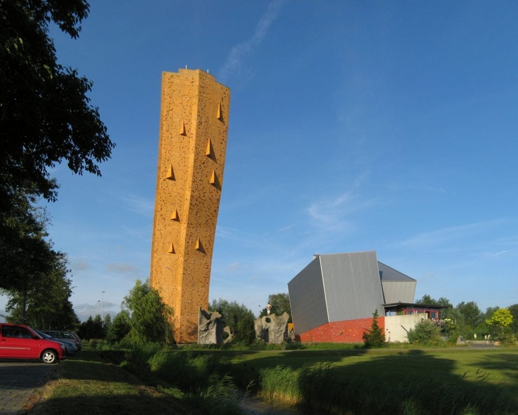 Excalibur climbing wall in Groningen The second tallest climbing wall