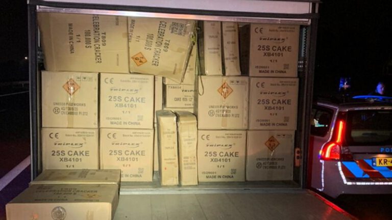 Truck with 5,000 KG of illegal fireworks gets flat tire, leads to arrest