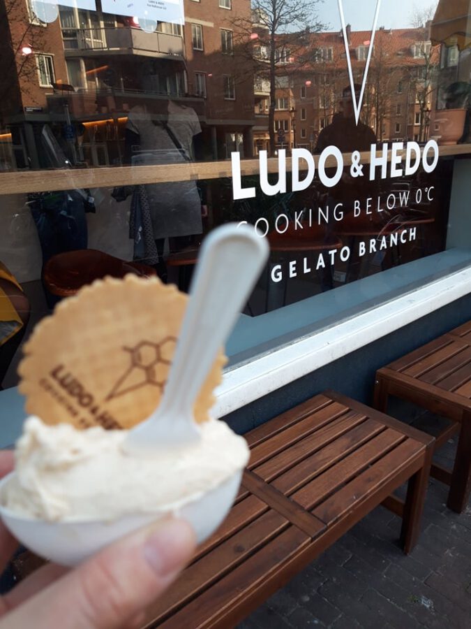 Ludo and Hedo Gelato branch to get ice cream in Amsterdam