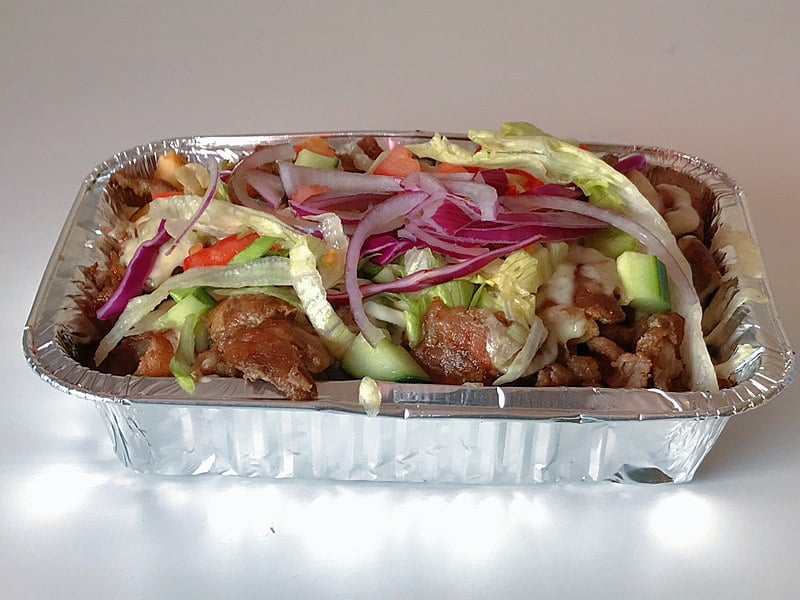 Kapsalon-a-dutch-dish-with-salad-meat-and-french-fries-unique-things-about-rotterdam