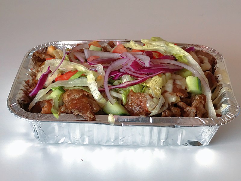 Kapsalon-a-dutch-dish-with-salad-meat-and-french-fries-unique-things-about-rotterdam