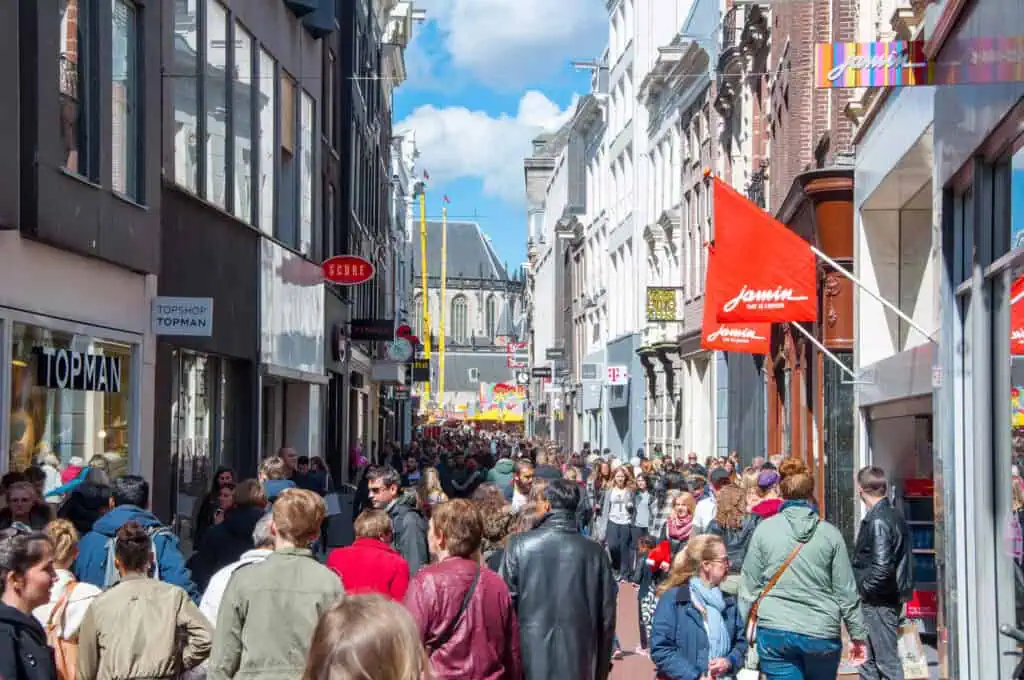 A-photo-of-Kalverstraat-Amsterdam-the-Netherlands