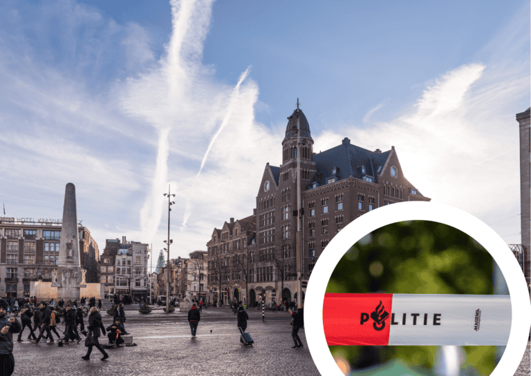 BREAKING: Car and man on fire in middle of Dam Square