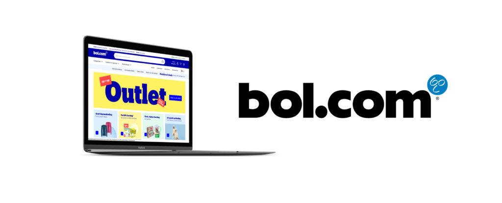 Laptop with Bol.com, one of the best online stores in the Netherlands, opened on a laptop.