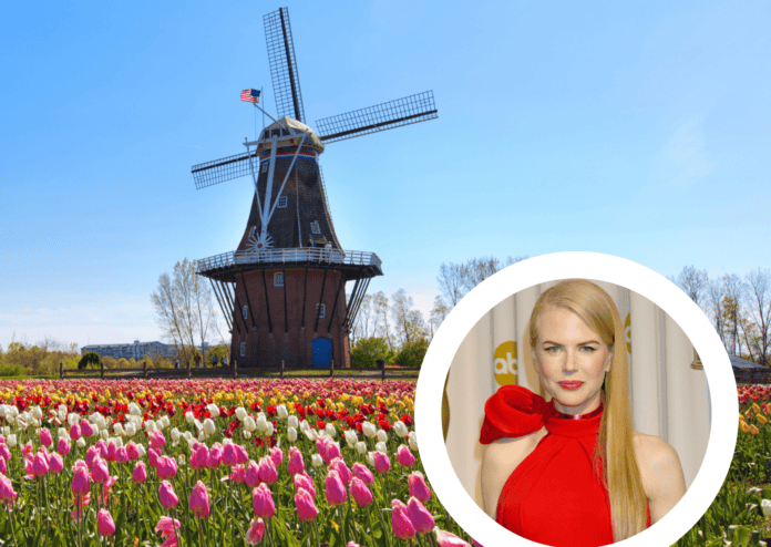 Nicole-Kidman-movie-Holland-Michigan-tulips-field-windmill