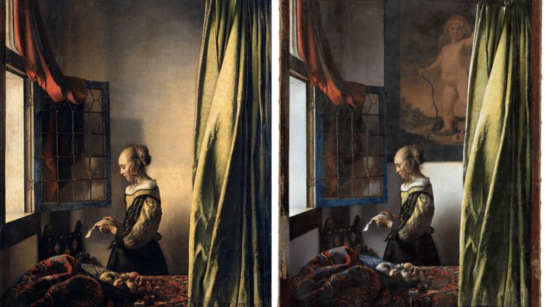 Concealed Cupid uncovered in iconic Vermeer masterpiece