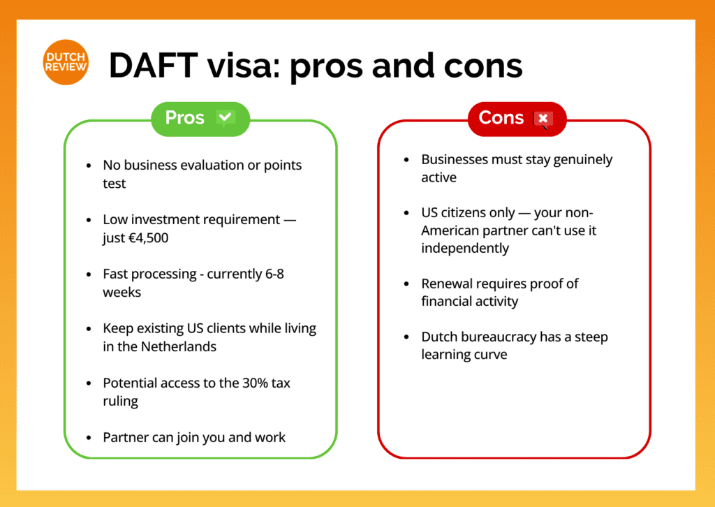 graphic-with-dutch-review-logo-listing-pros-and-cons-of-daft-treaty-visa