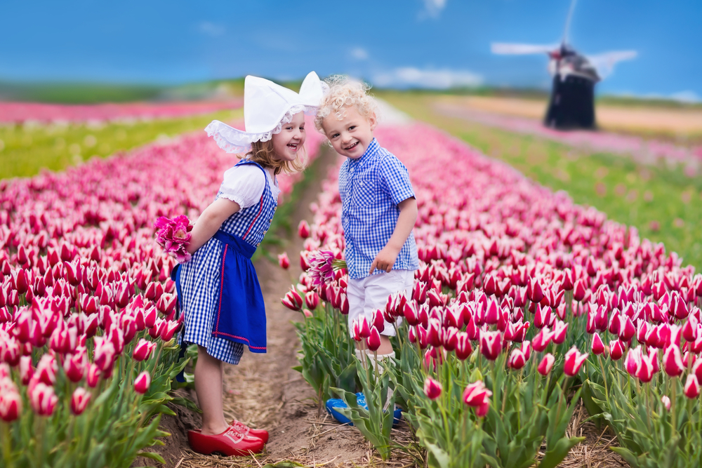 dutch-kids-in-traditional-dress-standing-in-a-tulip-field