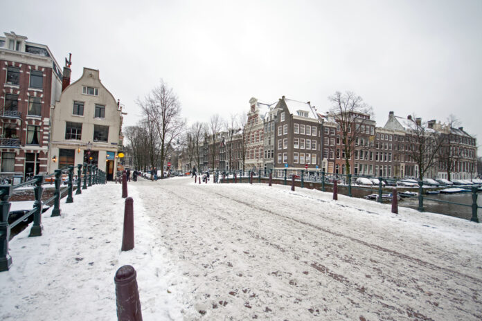 photo-of-a-snowy-road-in-Amsterdam