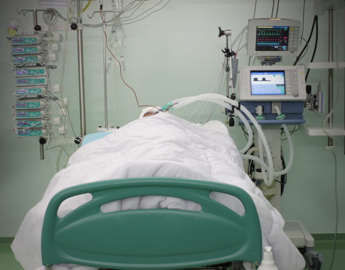 Photo-of-intensive-care-bed-with-patient