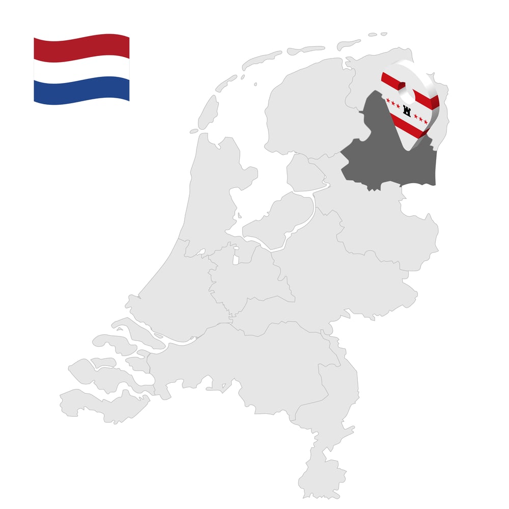 graphic-showing-drenthe-province-on-netherlands-map