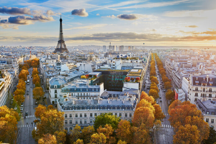 View-of-the-eiffel-tower-and-paris-rooftops-international-train-from-the-netherlands