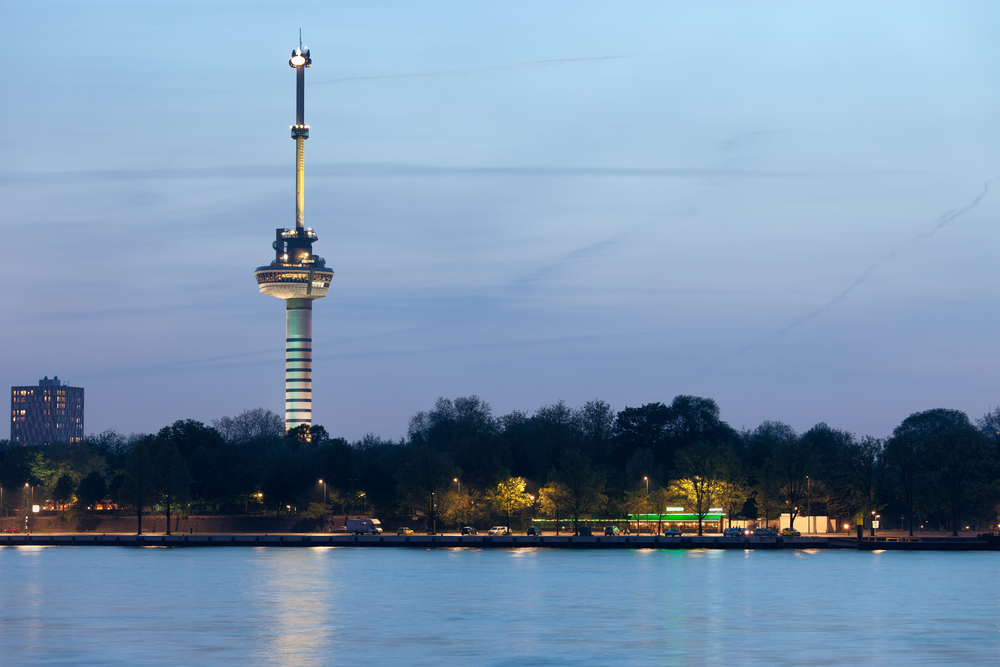 photo-of-rotterdam-skyline-with-Euromast-Tower