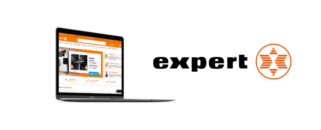 Espert, one of the best online stores in the Netherlands, opened on a laptop.
