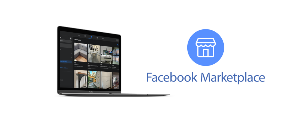 Facebook Marketplace, one of the best online stores in the Netherlands, opened on a laptop.