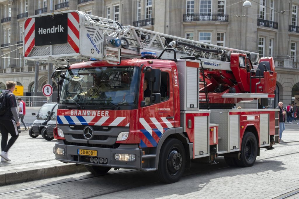 Firetruck-ready-to-put-out-house-fires-in-the-netherlands