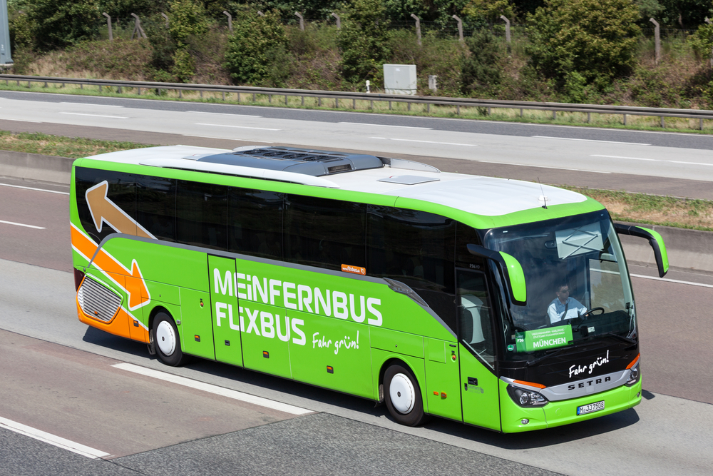 Green-flixbus-on-motorway-to-London-from-Amsterdam