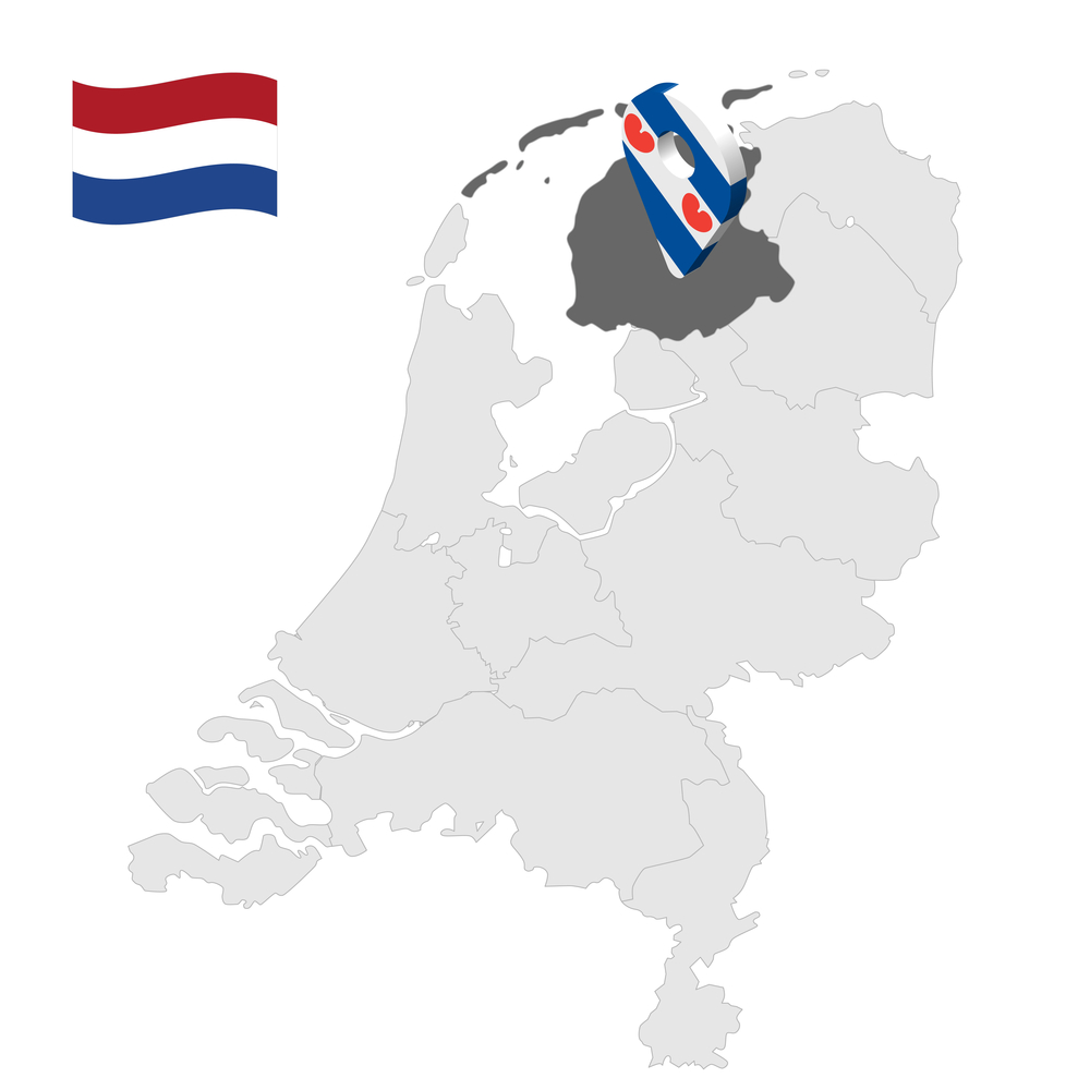 graphic-showing-friesland-province-on-netherlands-map