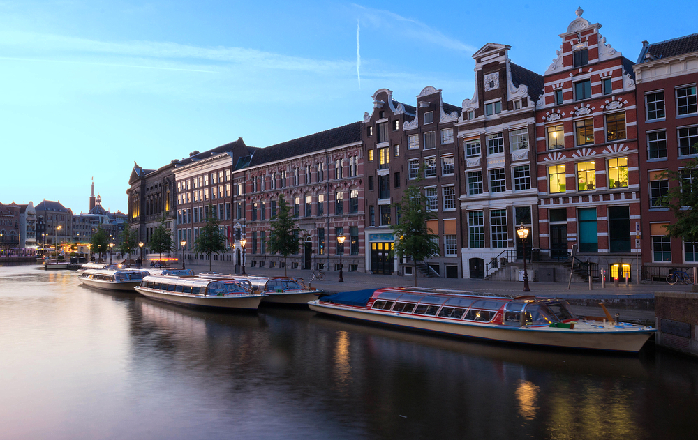 Photo-of-Dutch-houses-Amsterdam-canal-Netherlands