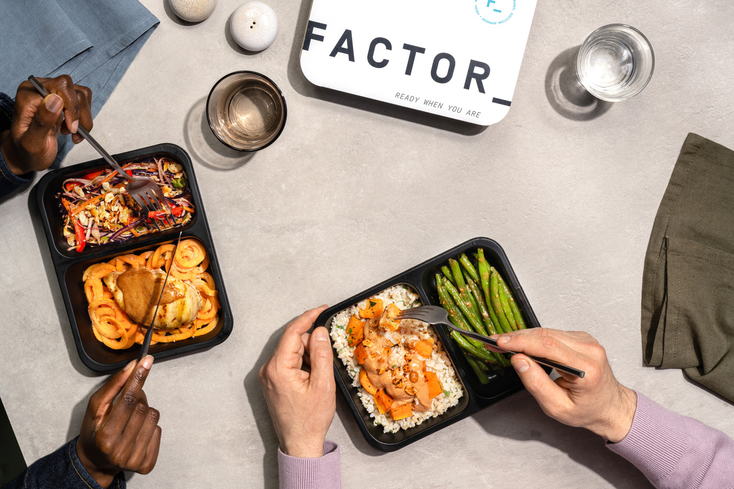 Meet Factor, your fresh, chef-cooked meal delivery service