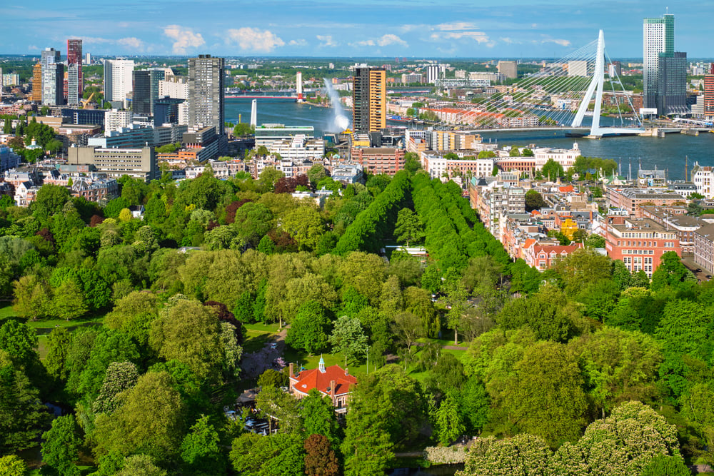View-of-het-park-in-rotterdam-the-netherlands