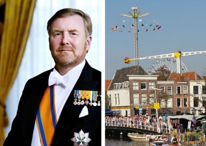 Composite-image-of-King-Willem-Alexander-and-Leiden-Ontzet-celebrations