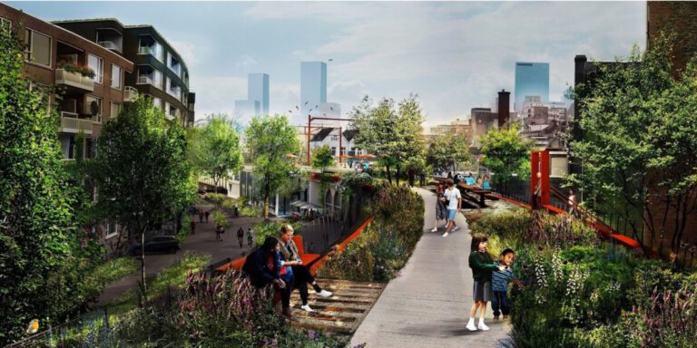 These derelict Rotterdam train tracks are being made over into a luscious green airpark!
