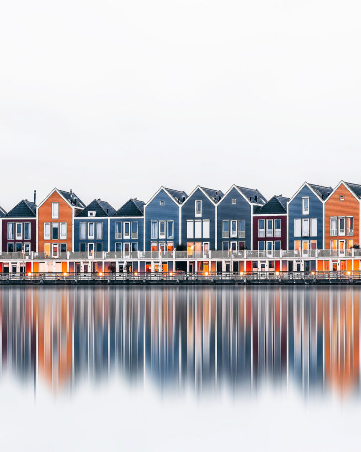 colourful-row-houses-houten-netherlands