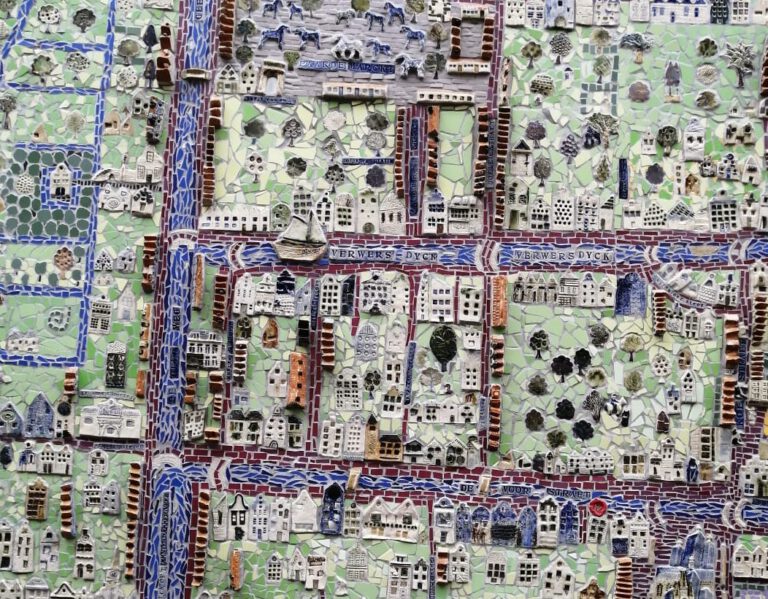 A mosaic map colours life into Delft history