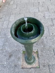 Public drinking fountain in Amsterdam.