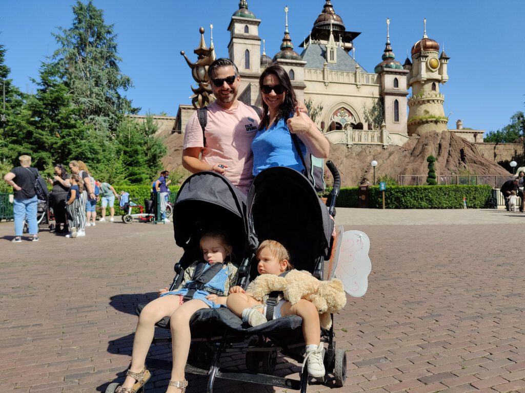 Tilburg-staycation-family-of-four-enjoying-a-day-out-at-Efteling-theme-park