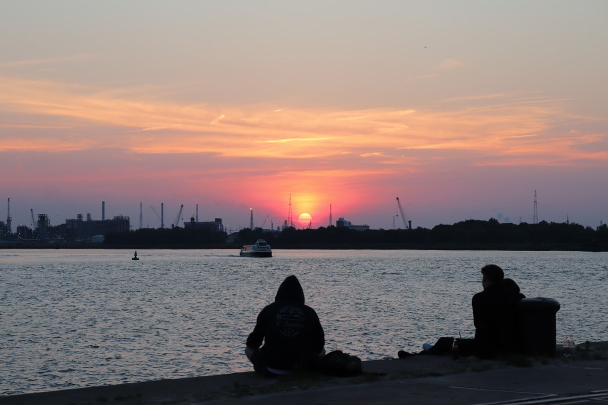 Antwerp sunset