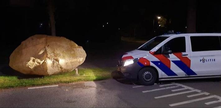 Dutch-police-discover-mysterious-boulder-in-Zeist