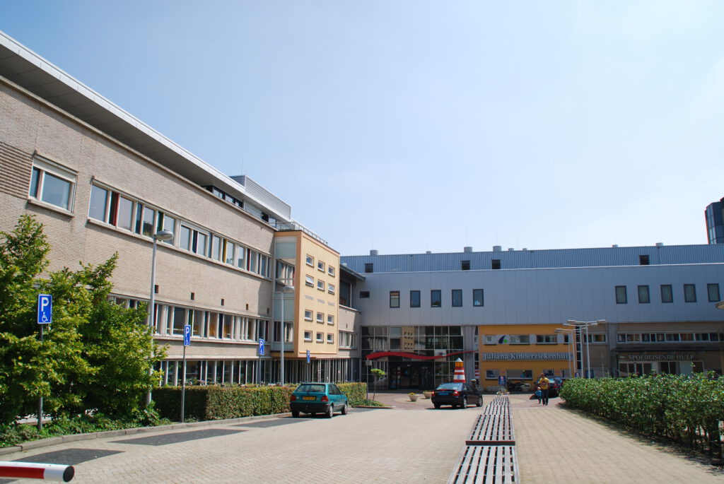 Image of the Juliana Kinderziekenhuis, a hospital in the Hague, Netherlands.