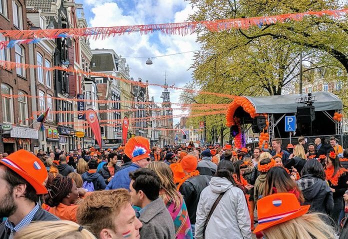 Dutch-crowd-at-a-King's-Day-festival