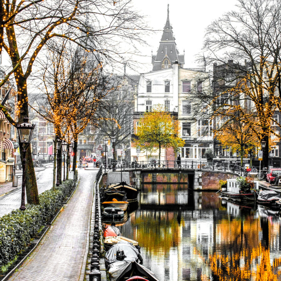 christmas-lights-by-canals-in-the-netherlands