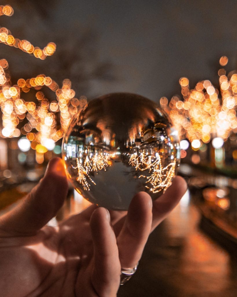 reflection-of-fairy-lights-in-glass-ball-amsterdam