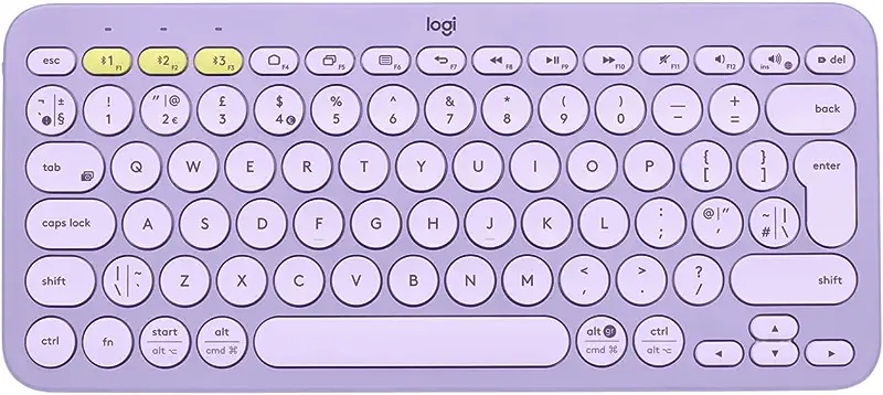 photo-of-lavendar-logitech-keyboard-office-product