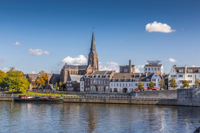 Maastricht-city-skyline-with-Maas-river-the-Netherlands