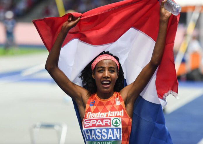 Image of Sifan Hassan at the Olympics in 2018