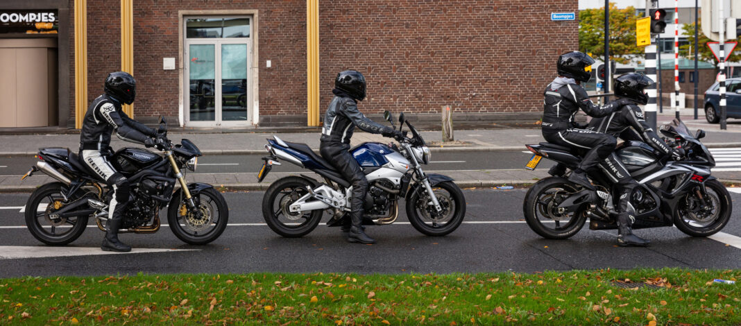Motorcyclists-on-the-street-in-the-Netherlands