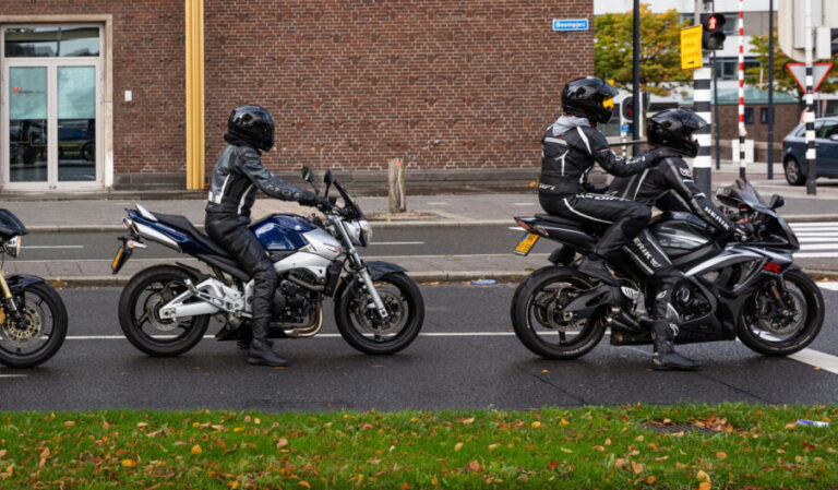 Hundreds of motorcyclists escort bullied girl to school graduation in Ijmuiden