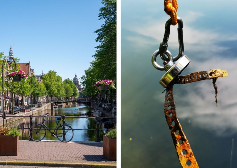 Body pulled from Amsterdam canal by magnet fisher