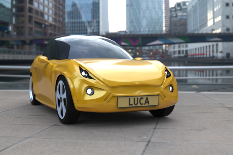 Meet Luca: a car made almost entirely out of waste material