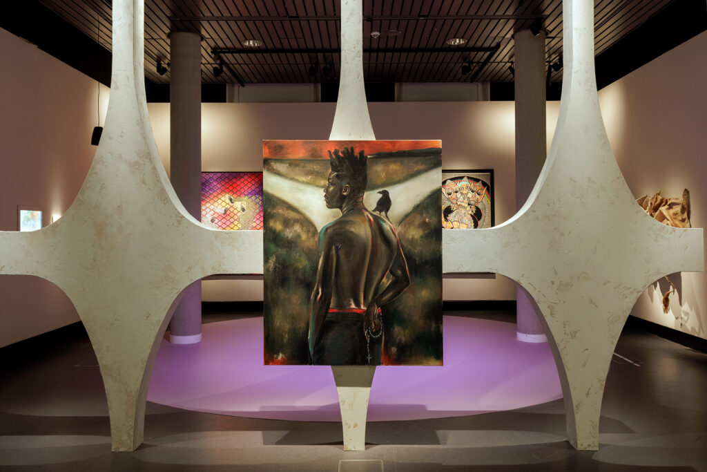 Press-photo-of-artwork-at-wereldmuseum-leiden-in-brilliant-light-exhibition