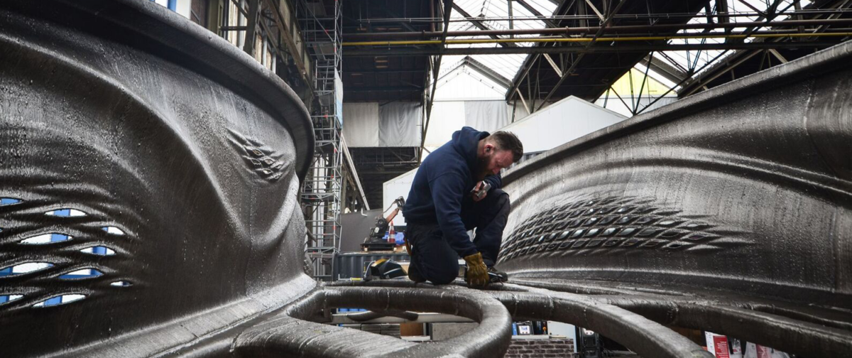 3D printed bridge in Amsterdam